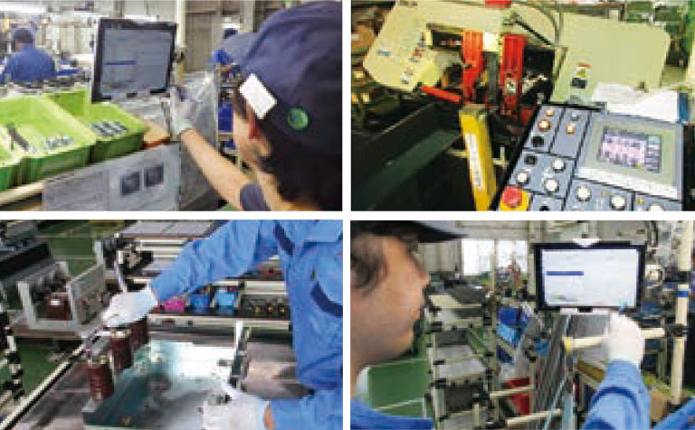 写真：遮断器事業部の作業風景